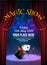 Magic Show poster design template. Illusion magical vector background. Theater magician flyer with hat trick