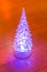 Magic small decorative glass tree with illumination