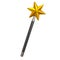 Magic star wand 3d illustration