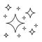 Magic stars outline vector icon. Sparkle illustration sign. Shine symbol. twinkle logo.
