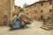 Magic streets of a medieval town in Tuscany, Monticchiello.