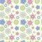 Magic summer flower seamless pattern