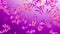 Magic Top View Purple Pink Blurry Focus Swarm Of Butterflies Flying Scatter In The Air With Small Glitter Stars Background