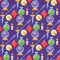 Magic vector tools magician fantasy carnival magical mystery cartoon miracle decoration seamless pattern background