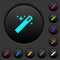 Magic wand dark push buttons with color icons
