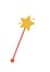 A magic wand gold star