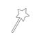 Magic wand icon. Element of cyber security for mobile concept and web apps icon. Thin line icon for website design and development