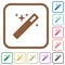 Magic wand simple icons