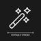 Magic wand tool pixel perfect white linear ui icon for dark theme