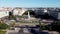 Magical aerial Belem tower view shot from above in Lisbon, Portugal.