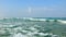 The magical beauty of the Mediterranean Sea in Ashdod. Israel.