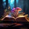 the magical book super macro beautiful fantasy image