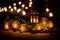 Magical Christmas Lantern String Lights Illuminate Your Holiday Season.AI Generated