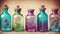 Magical Elixirs A Whimsical Journey into Potion Bottles.AI Generated