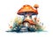 magical fabulous Mushroom two-storey House from storytale