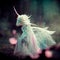 Magical fairy unicorn in a majestic forest setting. Ai generated.