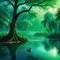 an a magical fantasy swamp at