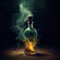 Magical Genie Lamp: Evoking Wonder with Enigmatic Smoke