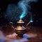 Magical Genie Lamp: Evoking Wonder with Enigmatic Smoke