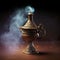 Magical Genie Lamp: Evoking Wonder with Enigmatic Smoke