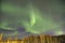 Magical green Aurora borealis in Lapland, Finland, Europe