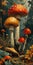 Magical Mushrooms and Mobile Creatures: A Cartoon Adventure