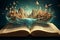 Magical Nature Landscape Fantasy World of Open Book Digital Art