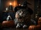 Magical Paws: Halloween Witch Cat and Doggy Charm