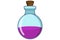 Magical potion mixture liquid witch glass drink chemical jar illustration art