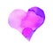 Magical Purple Watercolor Heart