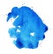 Magical Splat Of Blue Watercolor