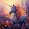 Magical unicorn pegasus illustration artwork