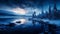 Magical Wonderland At Blue Hour: Salla Landscape In Stunning 16k Hd