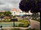 The magical world of Disneyland, Paris. Front entrance and castle.