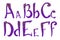 Magician alphabet for halloween - A, B, C, D, E F