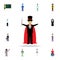 magician cartoon icon. Detailed set of color profession icons. Premium graphic design. One of the collection icons for websites,