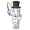 Magician cartoon remote control of air conditioner