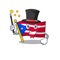 Magician flag puerto rico the mascot shape