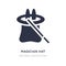 magician hat icon on white background. Simple element illustration from Halloween concept