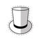magician hat mystery icon