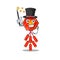 Magician isolated mascot chinese firecracker on cartoon