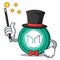 Magician Maker coin mascot cartoon