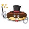 Magician maple bacon bar mascot cartoon