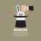 Magician\'s Hand With Rabbit In The Hat