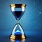 Magis hourglass ona fantasy background