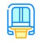 maglev modern train railway color icon vector illustration