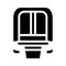 maglev modern train railway glyph icon vector illustration