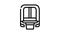 maglev modern train railway line icon animation