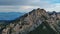 Maglic Mountain aerial landscape at sunset