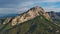 Maglic Mountain aerial landscape at sunset